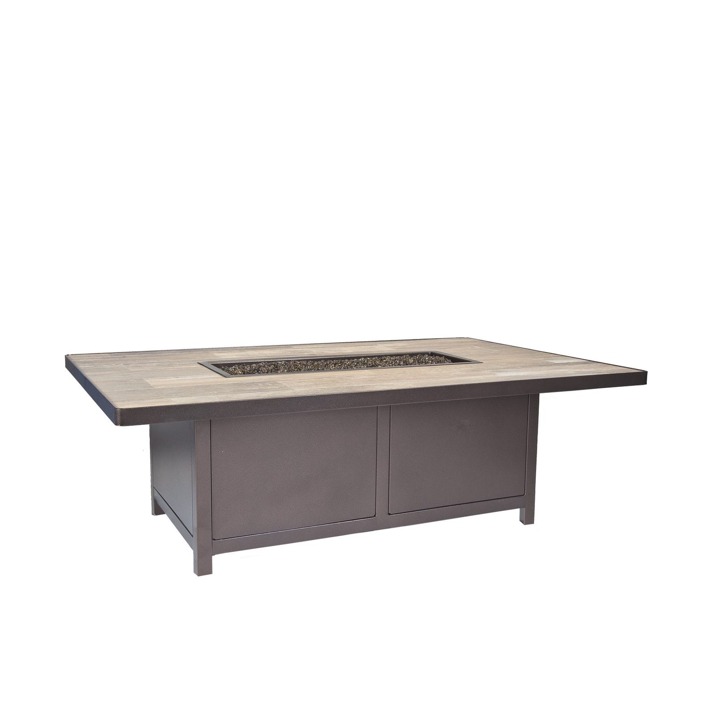 O.W. Lee 36"x58" Rect. Occasional Height Capri Iron Fire Pit