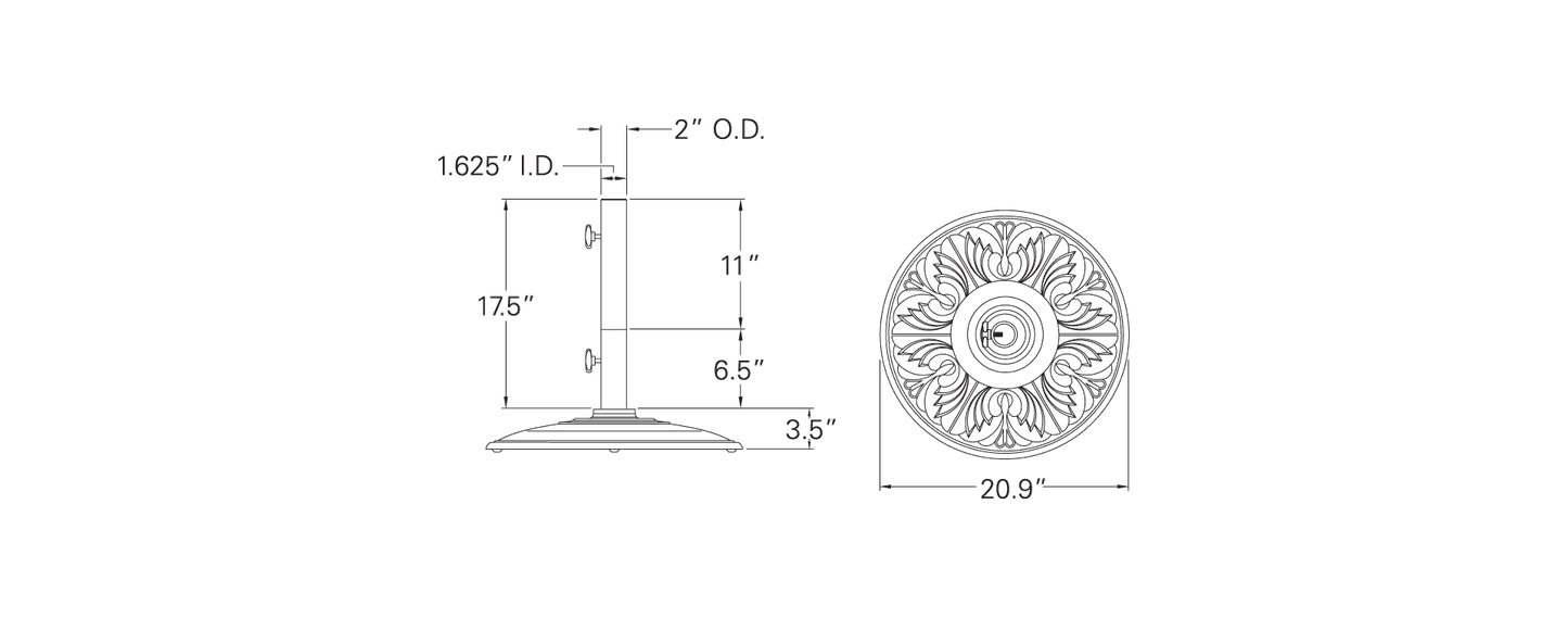 Treasure Garden Art Deco Base