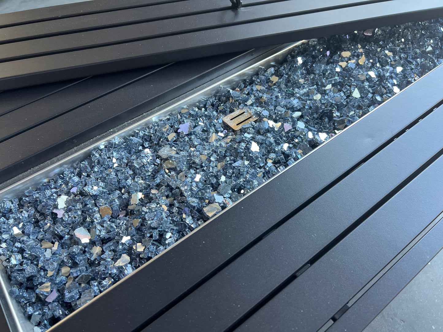 10-Pound Fire Glass - 1/4 inch Reflective Tempered Fire Glass for Fireplace Fire Pit