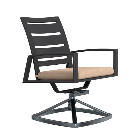 O.W. Lee Arc Swivel Rocker Dining Side Chair