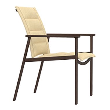 O.W. Lee Marin Padded Sling Dining Arm Chair