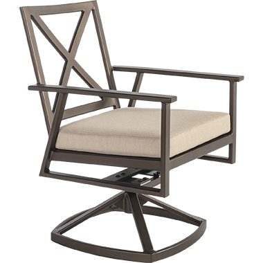 O.W. Lee Marin Swivel Rocker Dining Chair