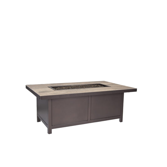 O.W. Lee 30"x50" Rect. Occasional Height Capri Iron Fire Pit