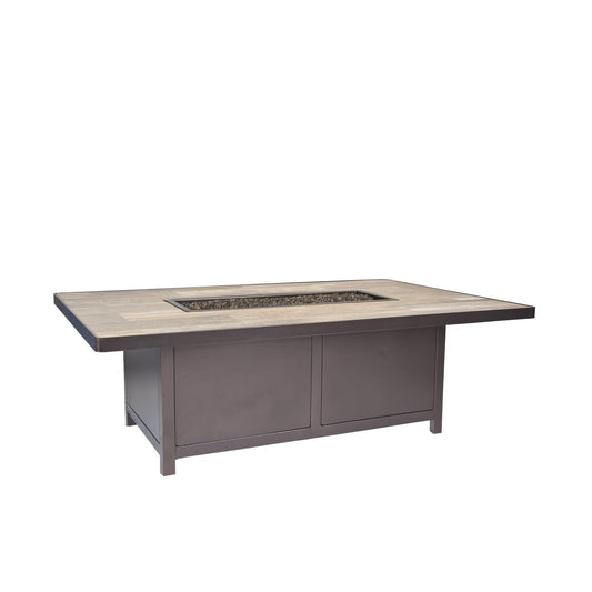 O.W. Lee 36"x58" Rect. Occasional Height Capri Iron Fire Pit
