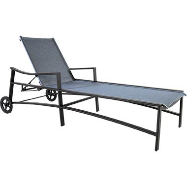 O.W. Lee Avana  Sling Chaise w/ Wheels