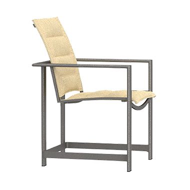 O.W. Lee Studio Padded Sling Arm Dining Chair