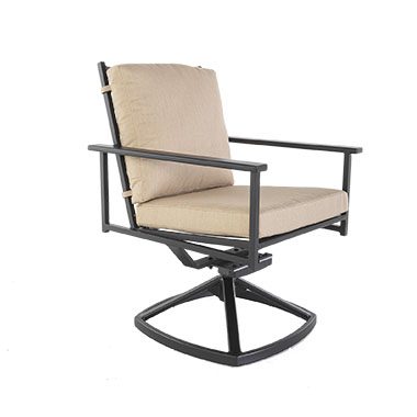 O.W. Lee Kensington Swivel Rocker Dining Arm Chair
