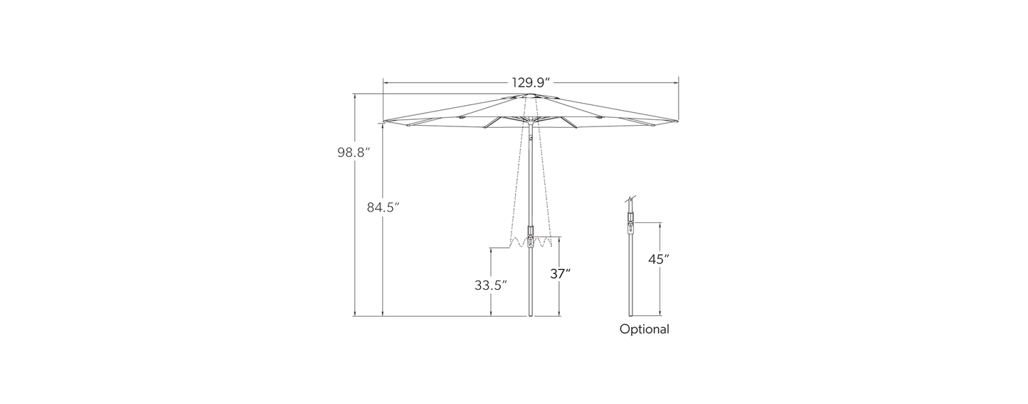 Treasure Garden 11' TWIST tilt Octagon Series