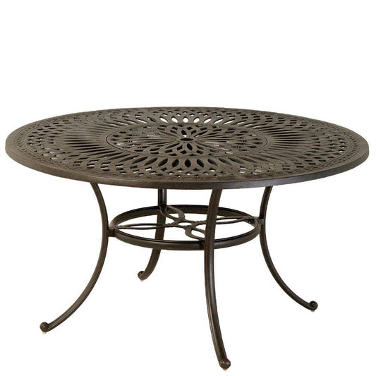 Hanamint Mayfair 54" Round Inlaid Lazy Susan Table
